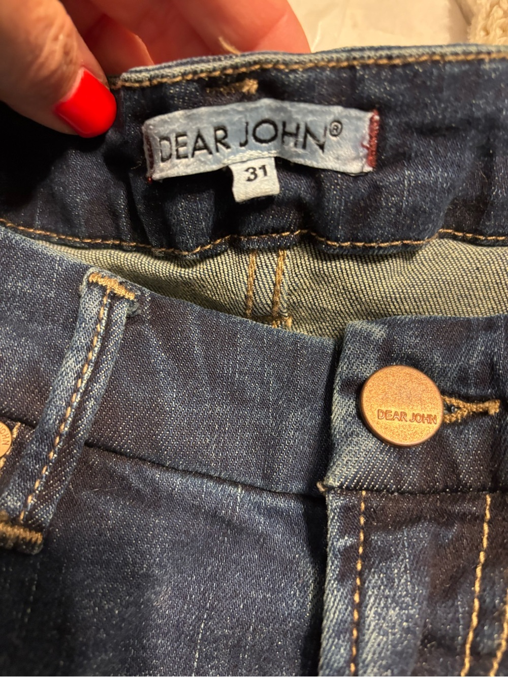 NEW!! Dear John Women’s Sz 31 Gisele High Waisted Skinny Stretch Denim Jeans - Picture 11 of 11